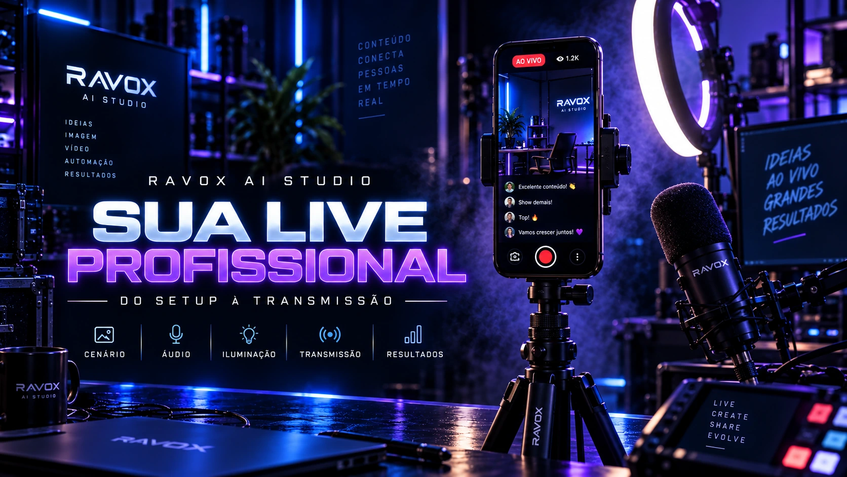 Capa do módulo Sua live profissional